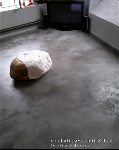 Pavimenti in cemento indurito e spatolato a milano Pavimento in cemento spatolato